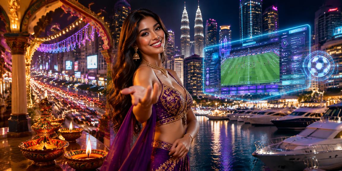 Pengguna Malaysia mengakses platform pertaruhan dalam talian di Kuala Lumpur