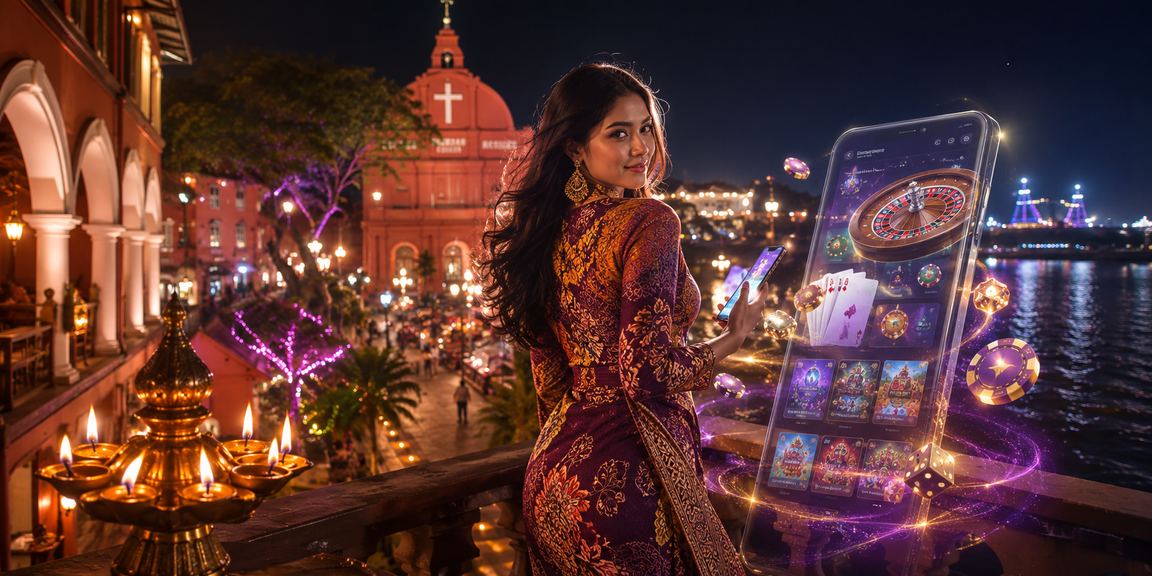 Suasana hiburan kasino di Melaka dengan reka bentuk batik yang memukau